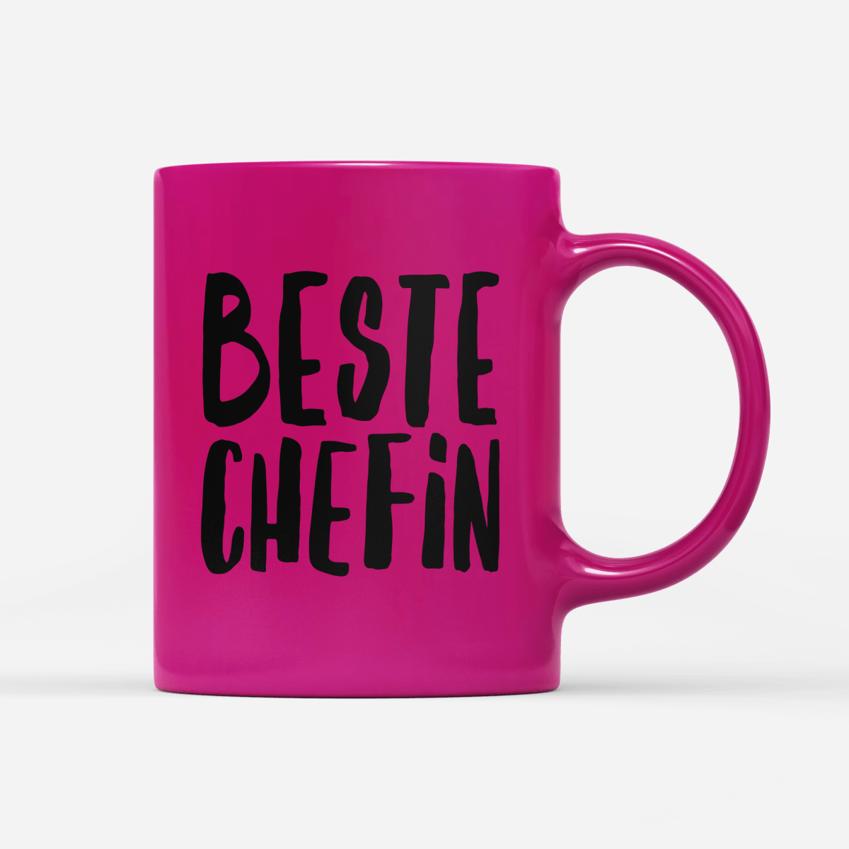 Tasse Neon Beste Chefin - Schwarzer - Kaffee