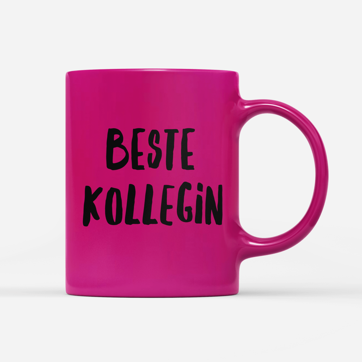 Tasse Neon Beste Kollegin - Schwarzer - Kaffee