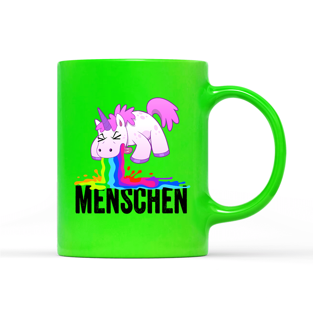 Tasse Neon Menschen - Schwarzer - Kaffee