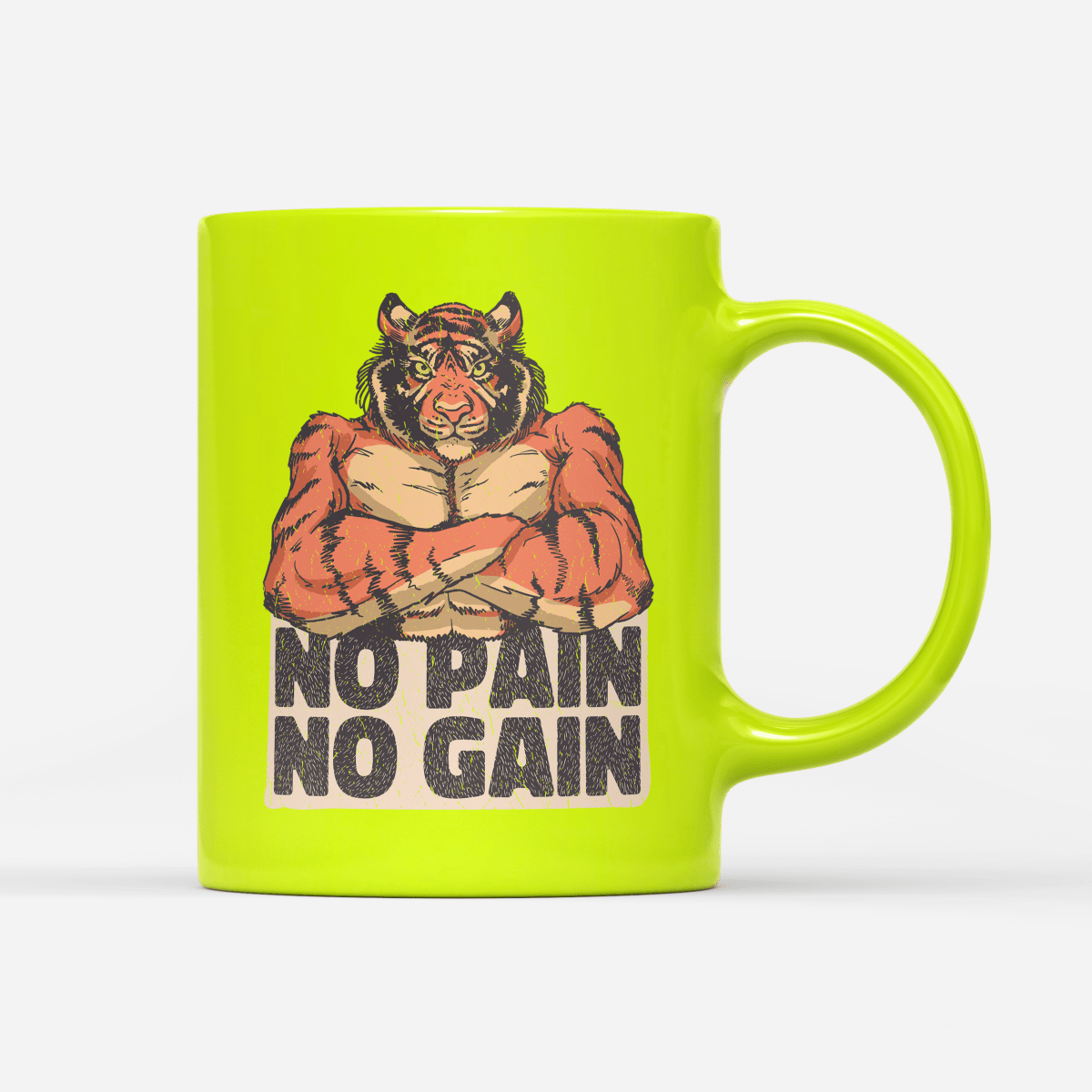 Tasse Neon No Pain No Gain - Schwarzer - Kaffee