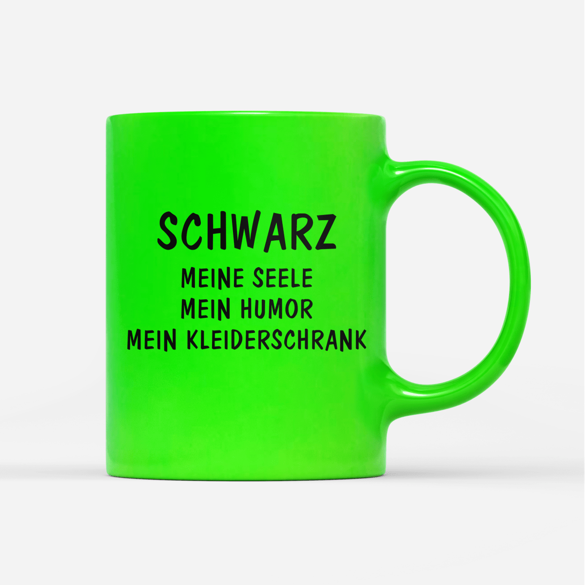 Tasse Neon Schwarz - Schwarzer - Kaffee