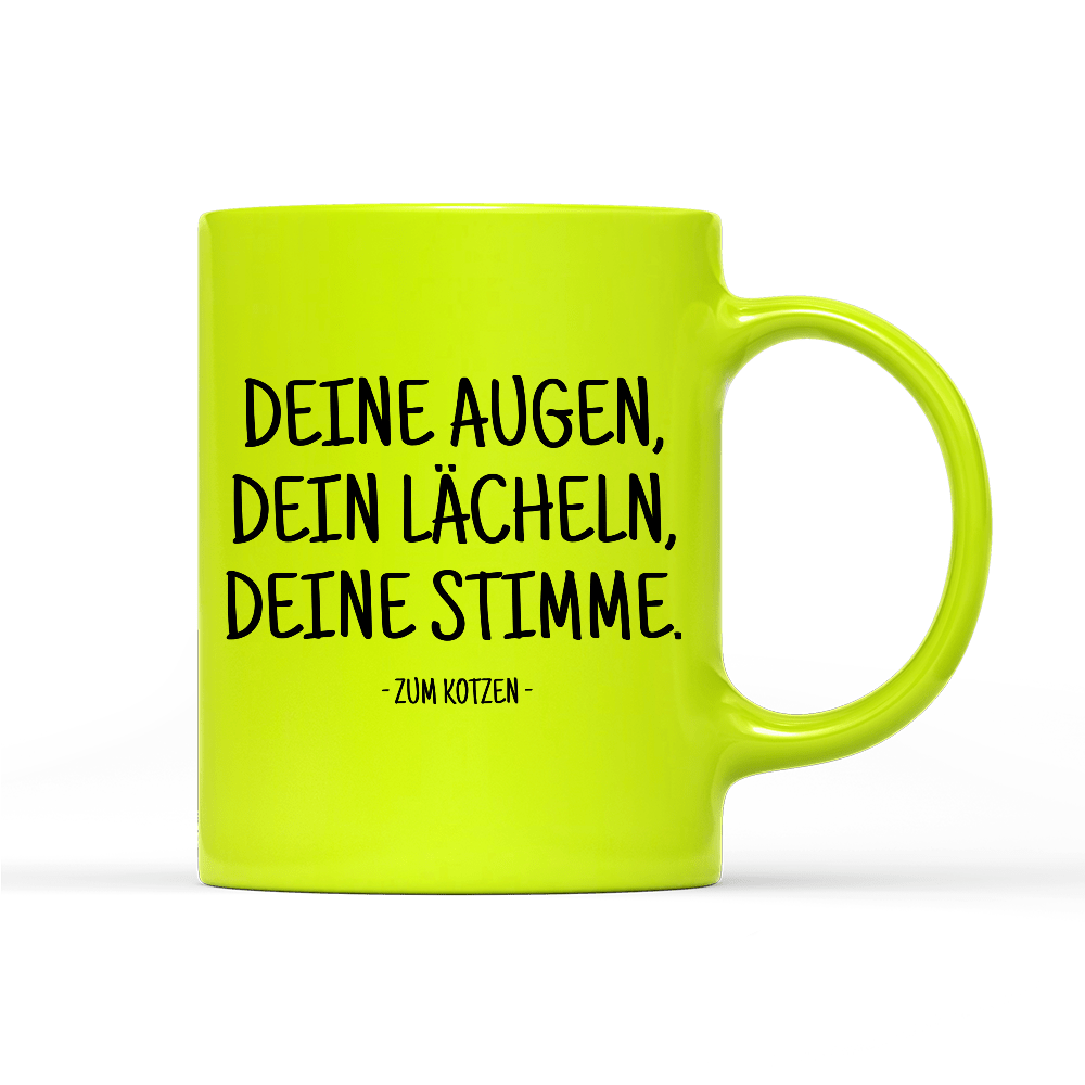 Tasse Neon Zum kotzen - Schwarzer - Kaffee