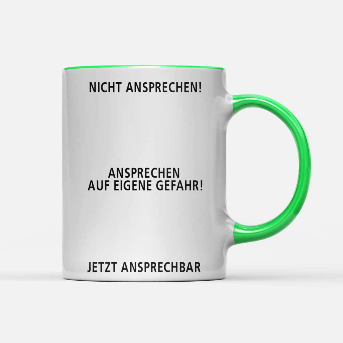 Tasse Nicht ansprechen - Schwarzer - Kaffee