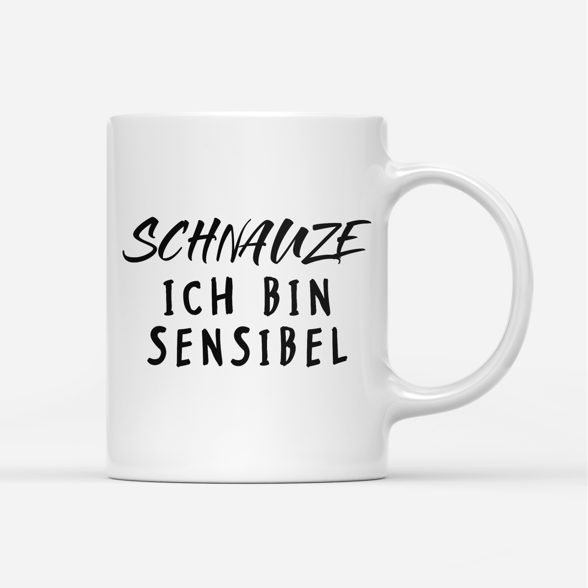 Tasse Schnauze ich bin sensibel - Schwarzer - Kaffee
