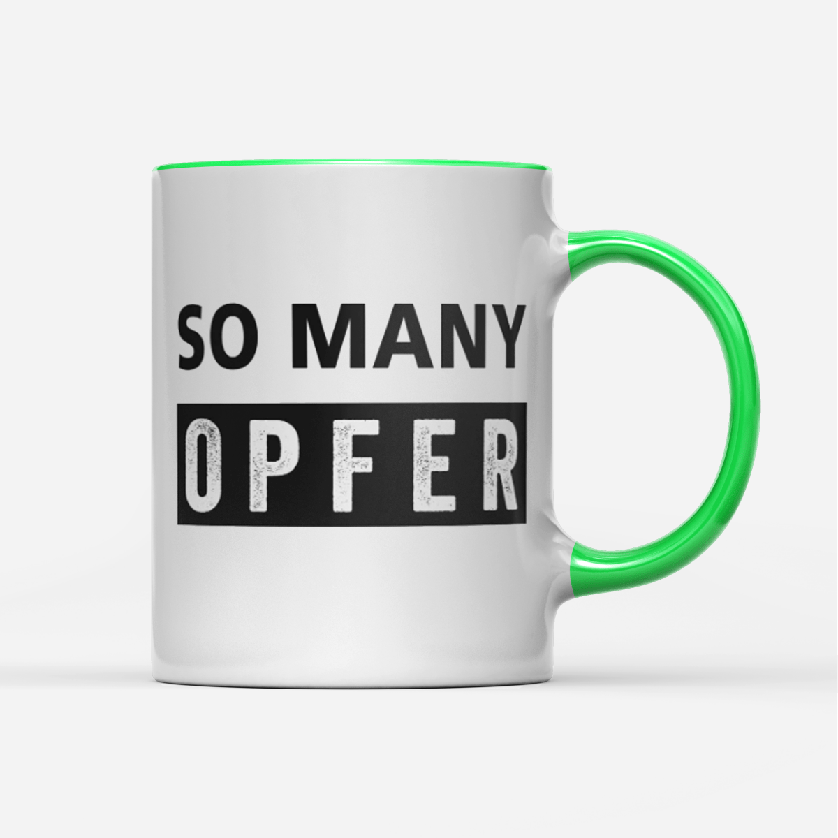 Tasse So many Opfer - Schwarzer - Kaffee