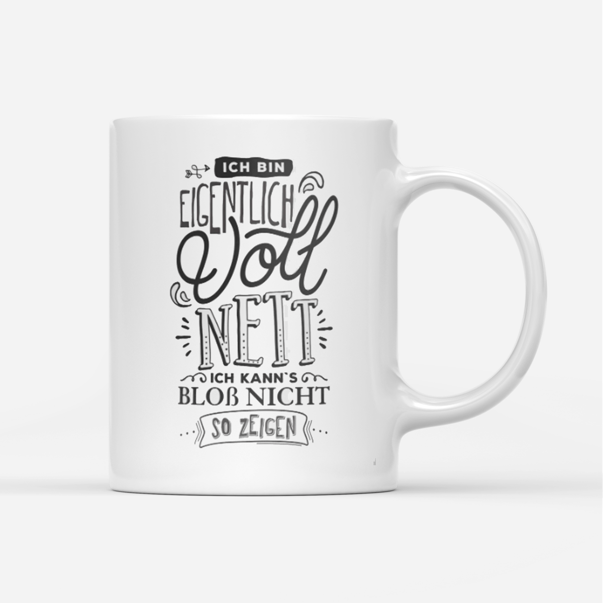 Tasse Voll nett - Schwarzer - Kaffee