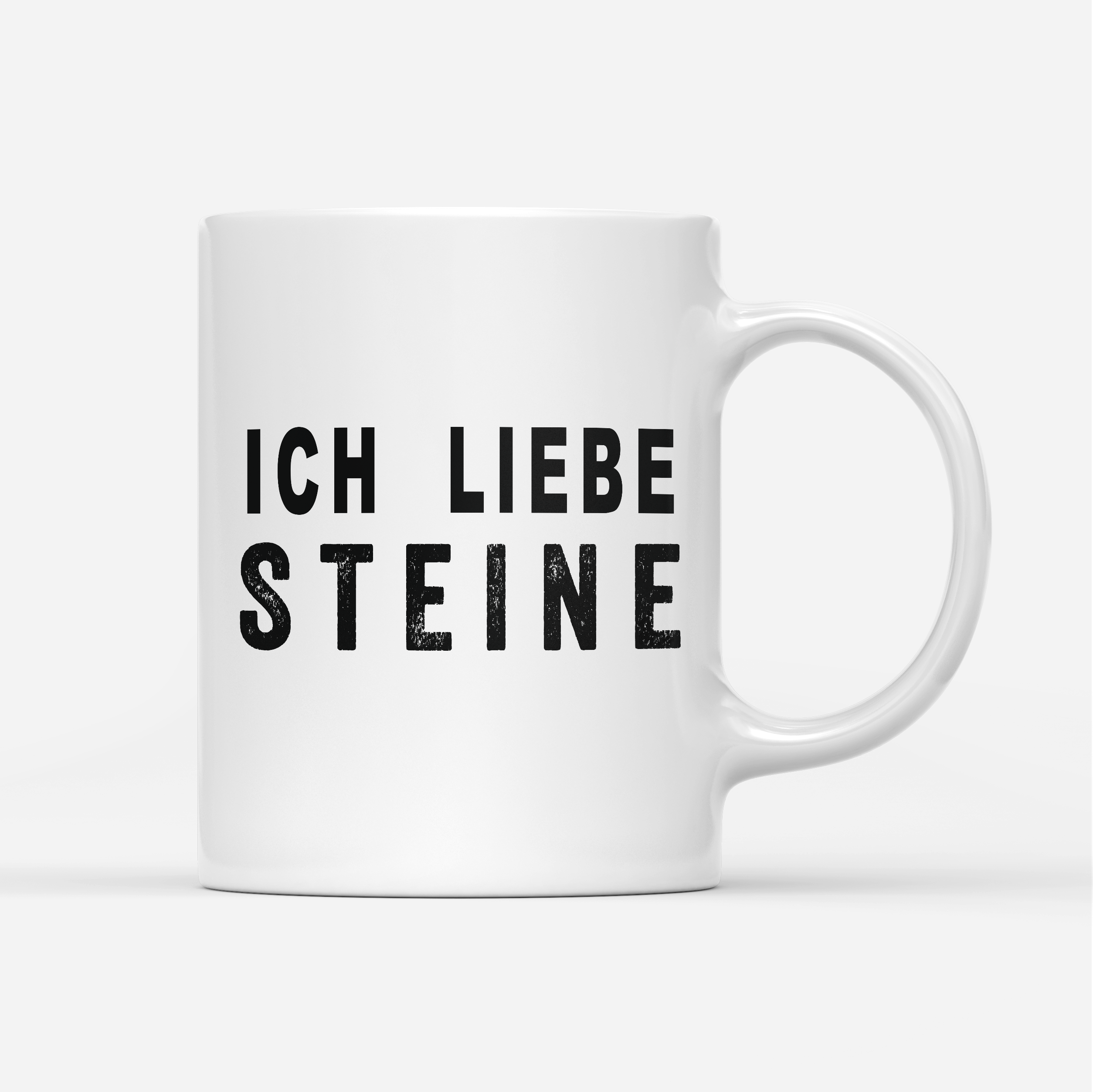 Tasse Ich liebe Steine