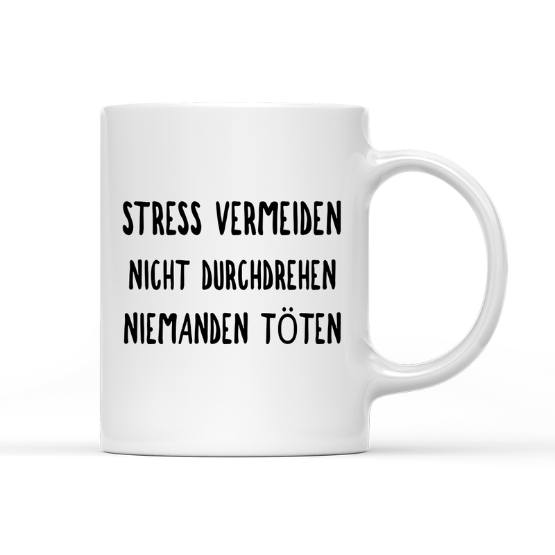 Tasse Stress vermeiden