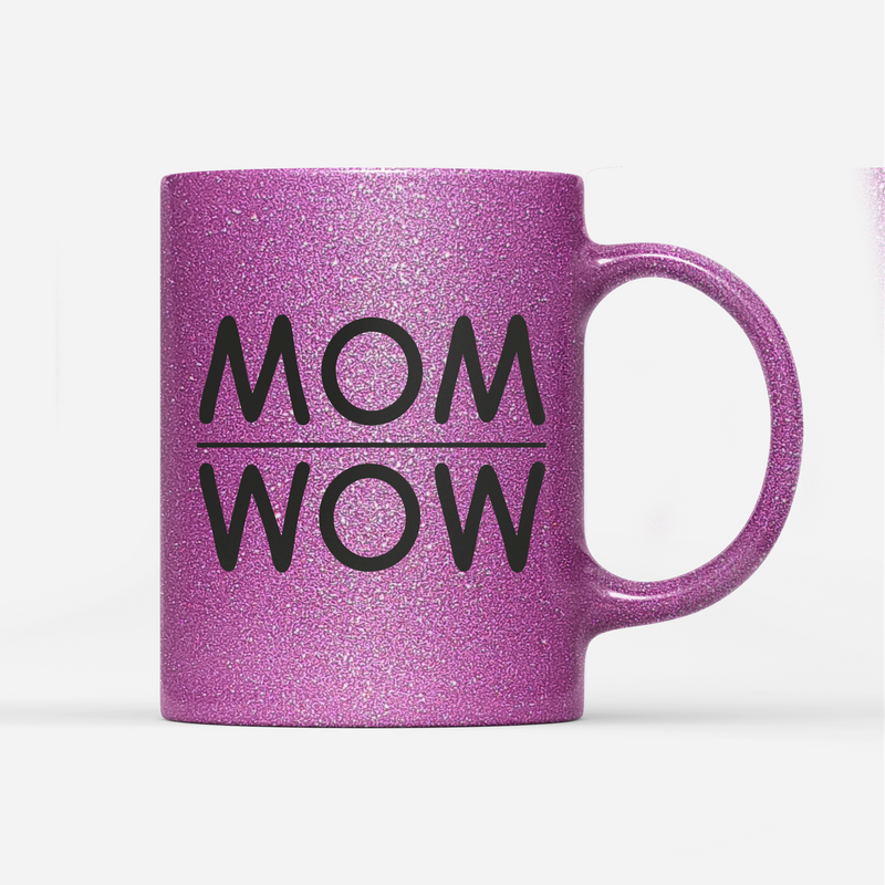 Tasse Glitzer MOM WOW