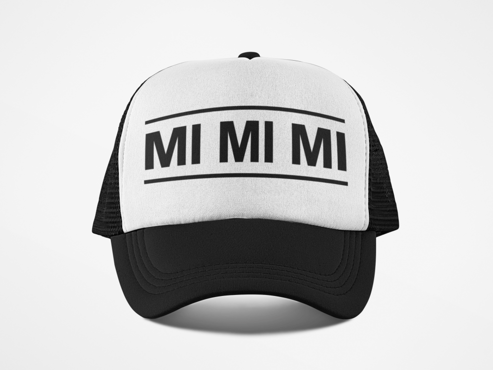 Trucker Cap Mi Mi Mi - Schwarzer - Kaffee