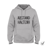 Hoodie Unisex Abstand halten