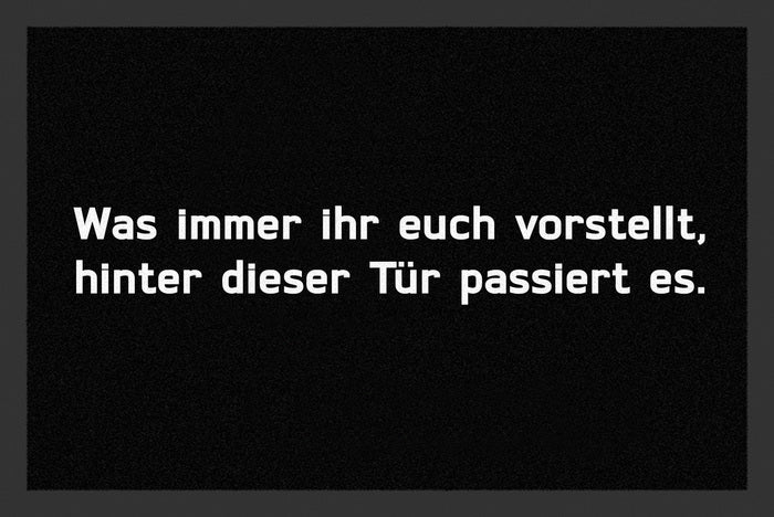 Was immer ihr euch vorstellt Fußmatte - Schwarzer - Kaffee